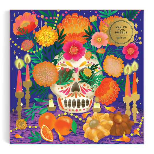 Jigsaw Puzzle: 500 Piece Foil Puzzle; Ofrenda del Dia de Muertos