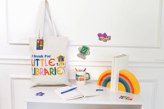 Canvas Tote; I Break For Little Libraries by Ban.do