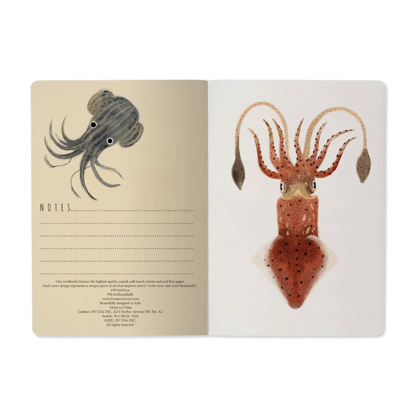 Notebook; Deep Sea - BV by Bruno Visconti