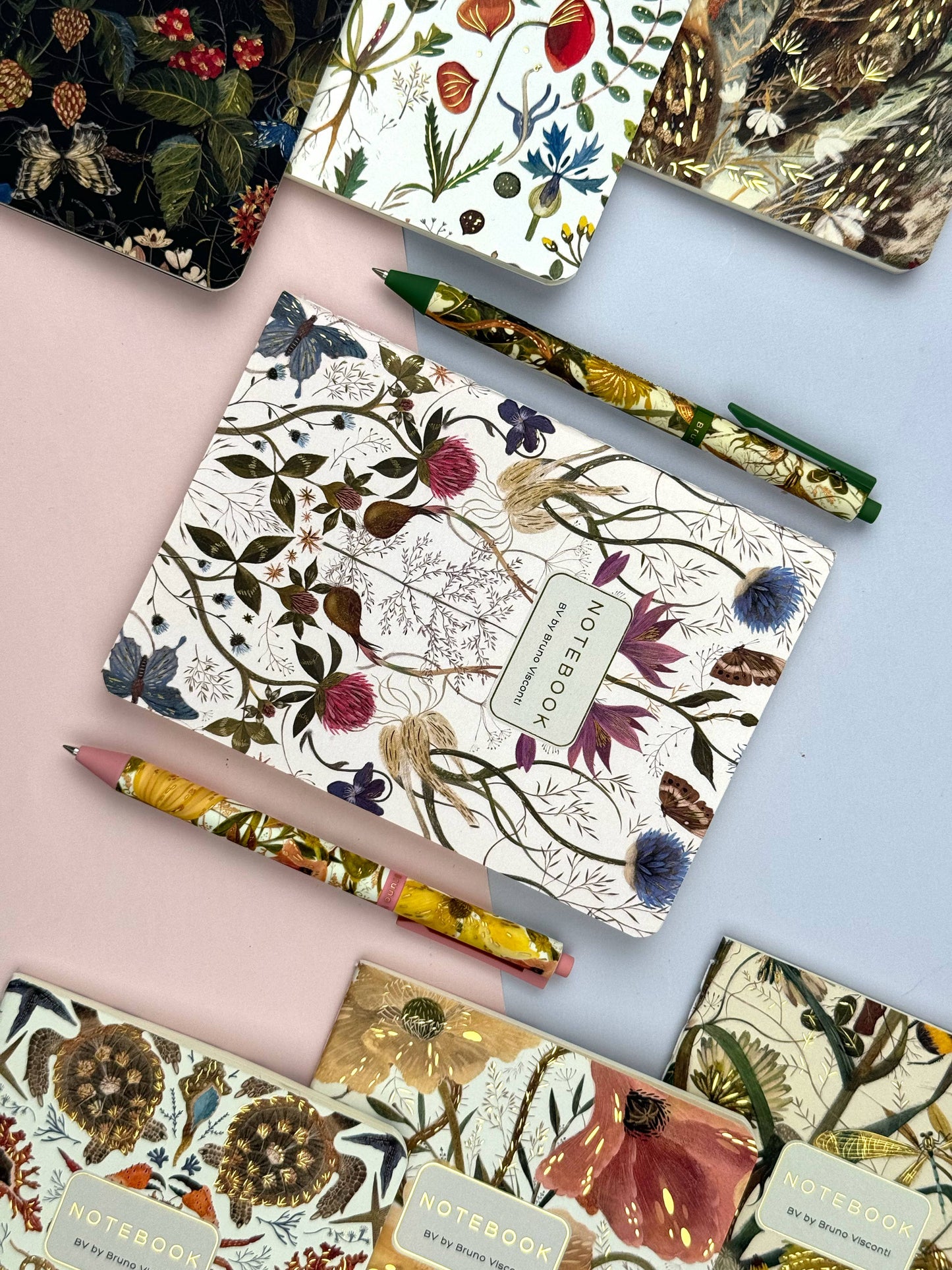 Notebook; Symmetrical Flora - BV by Bruno Visconti