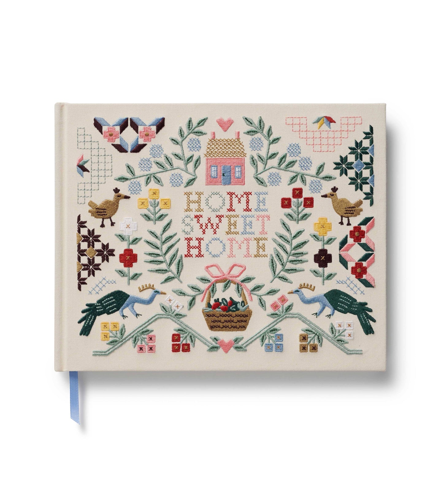 Rifle Paper Co. Guest Book; Home Sweet Home (Embroidered Fabric)