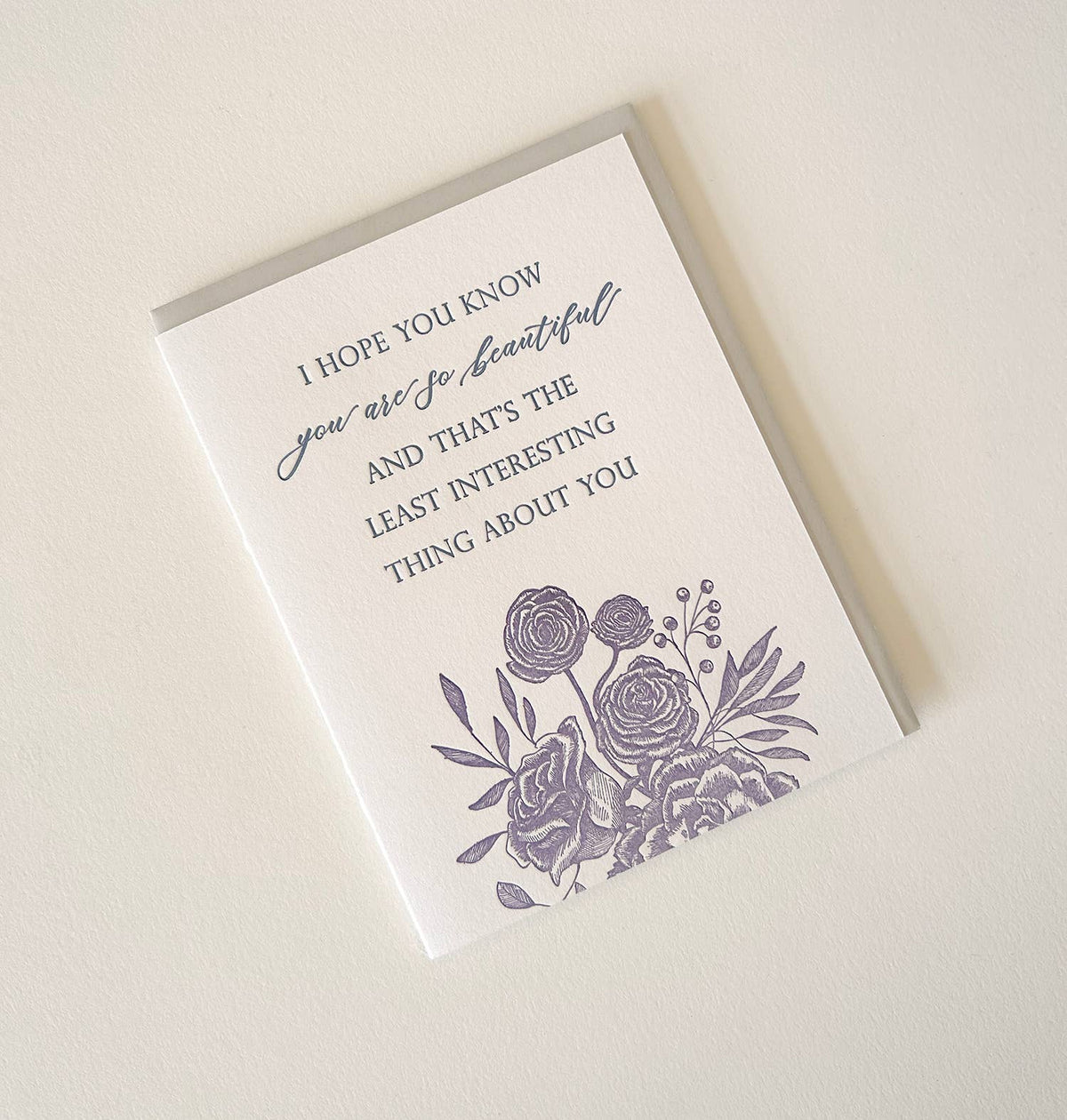 Love Card; I Hope You Know You Are So Beautiful