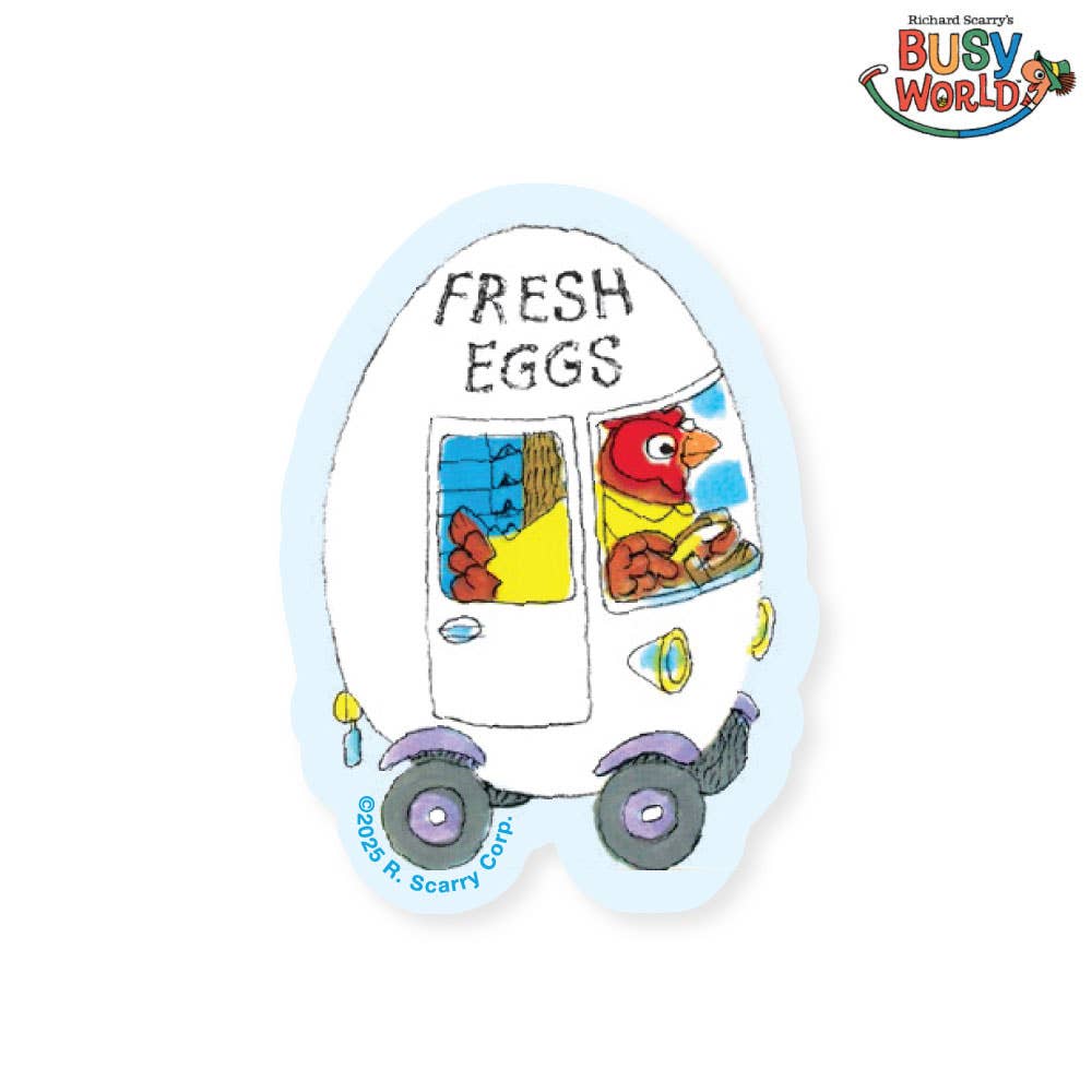 Richard Scarry® - Egg Car Sticker