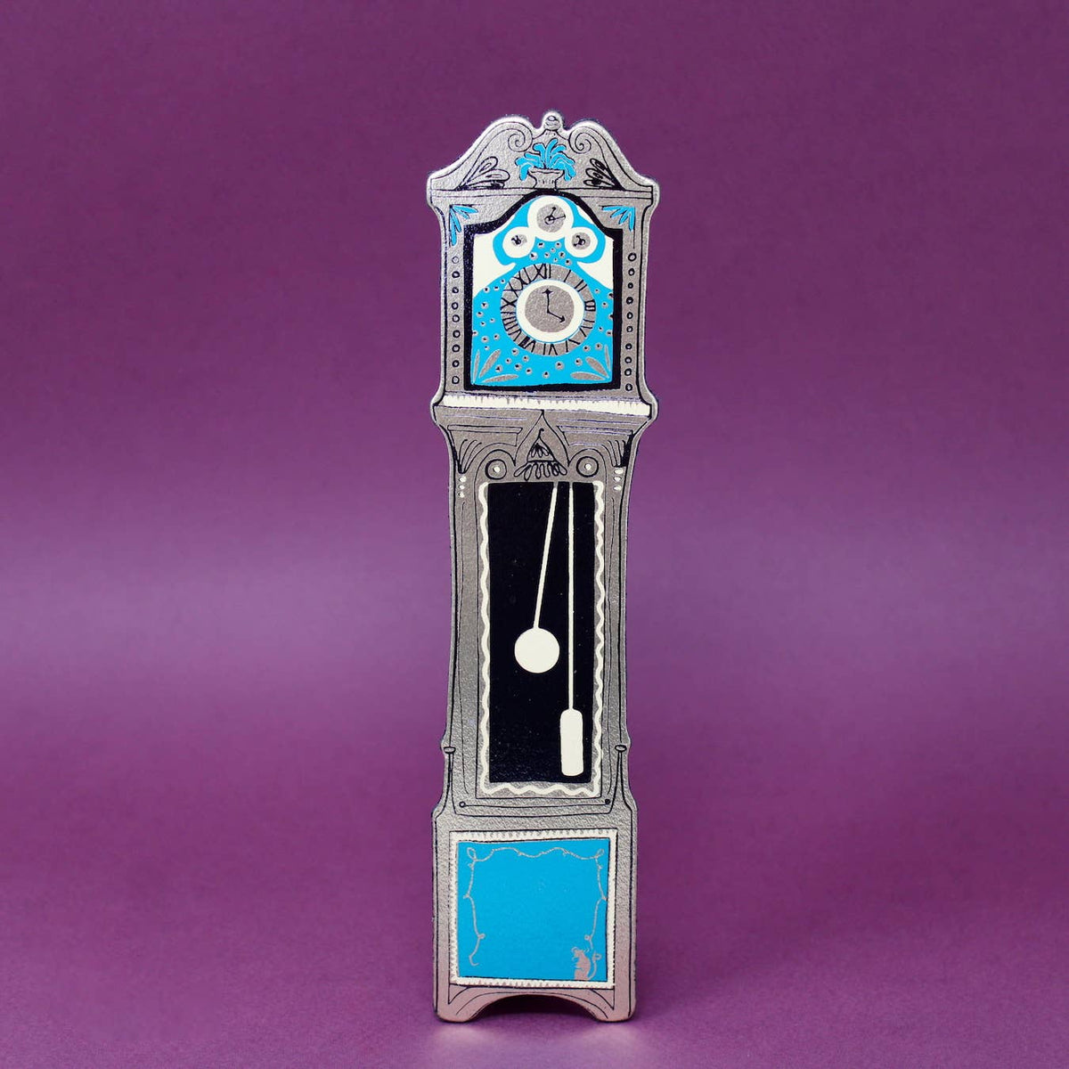 Leather Bookmark; Grandfather Clock | Ark Colour Design