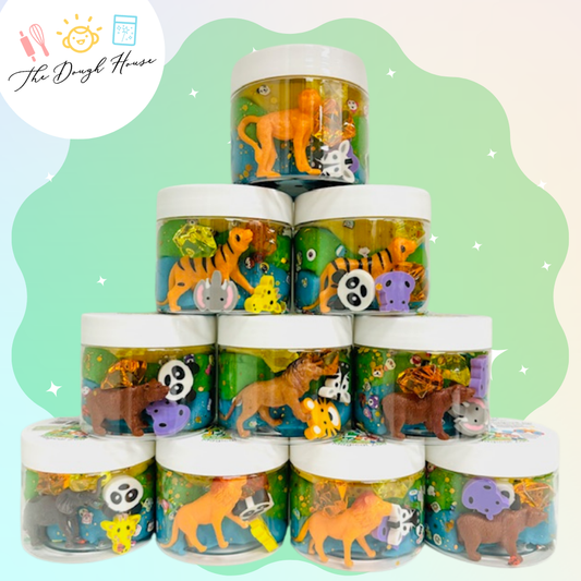 Magical Jars; Fun Size Zoo (Sensory Dough & Trinkets)