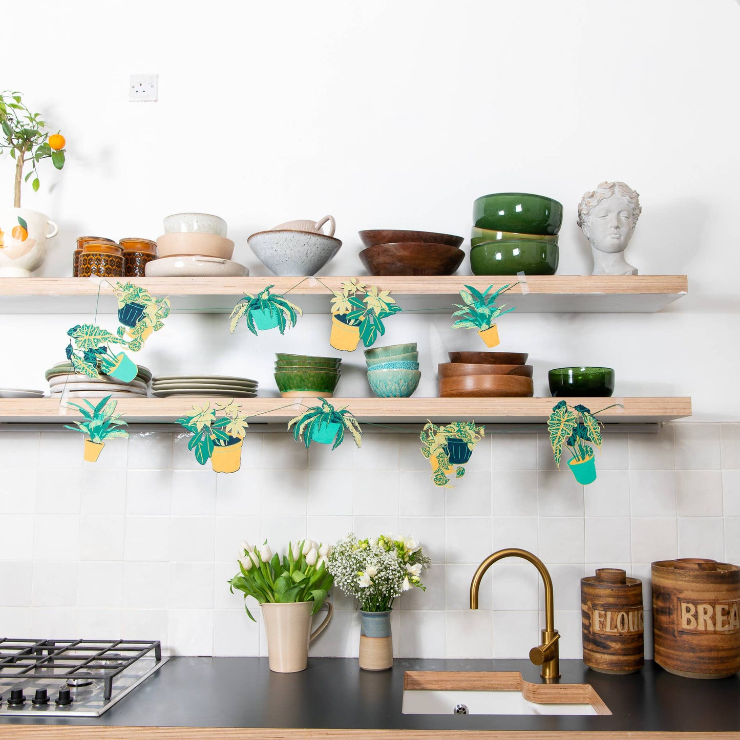 Garland; Houseplants By East End Press (9.8 ft Long)
