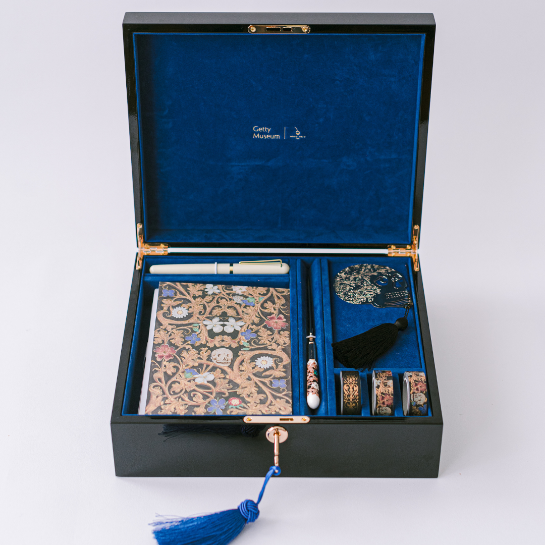 Illumination Lacquer Keepsake Stationery Set; Skull By Good Juju Ink