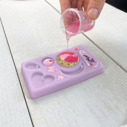 Wish Craft; Wood + Resin Charm Jewelry Kit