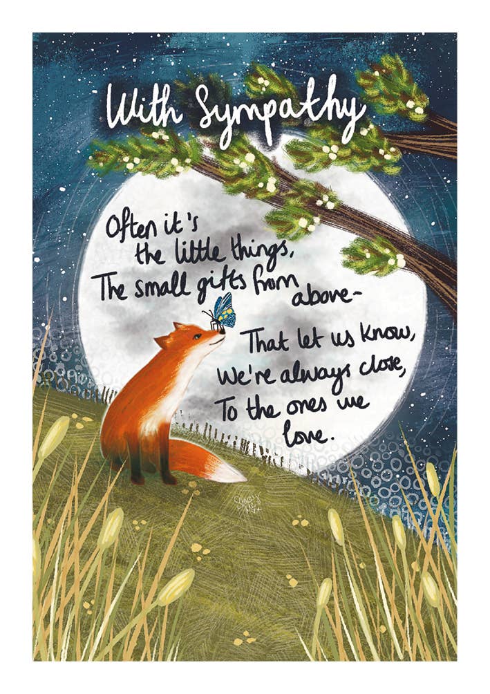 Greeting Card; Fox Under the Moon | The Art File