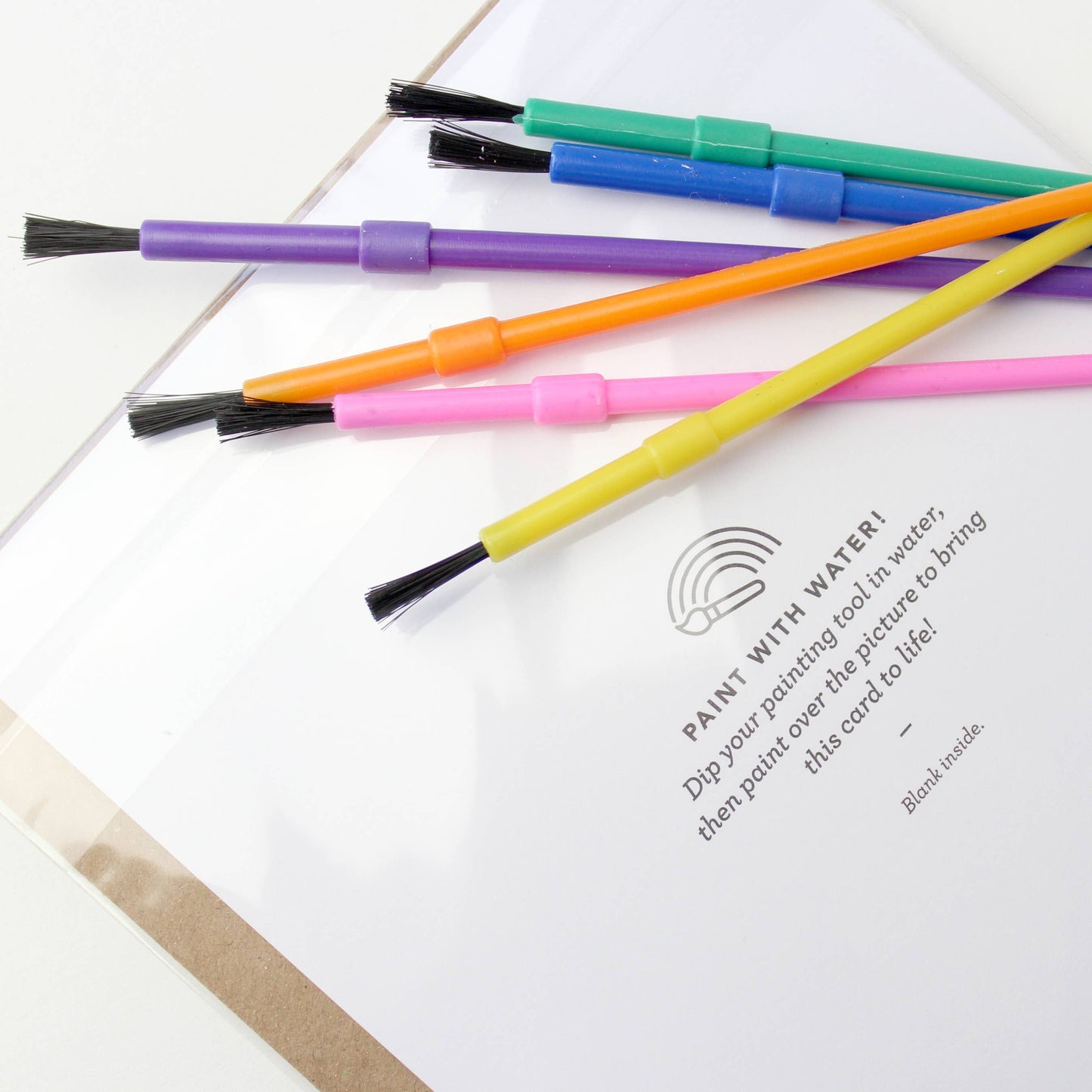 Greeting Card; Surfer Van (Paint With Water)