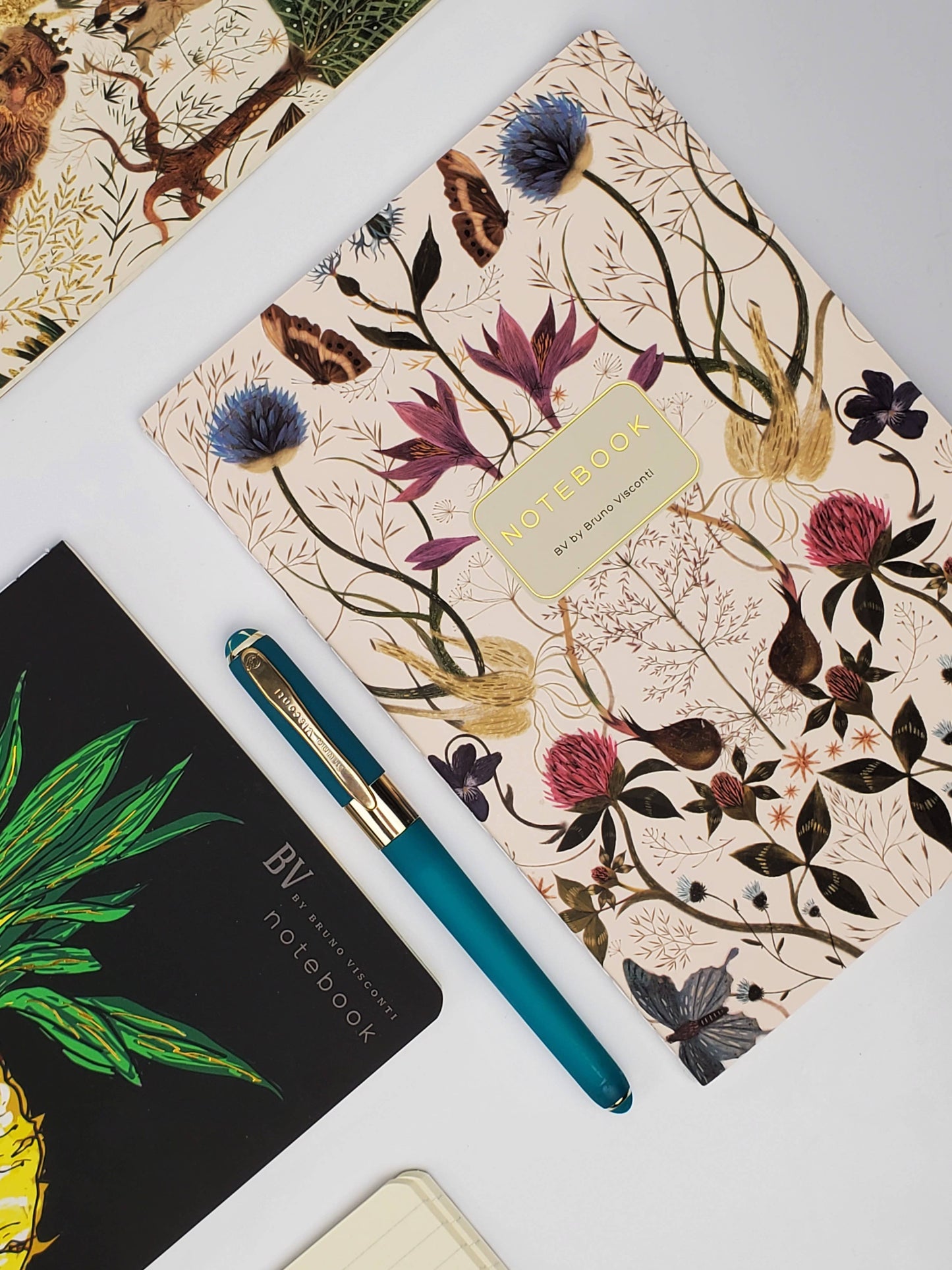 Notebook; Symmetrical Flora - BV by Bruno Visconti