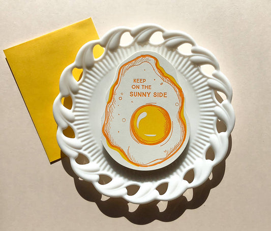 Encouragement Card; Sunny Side Egg