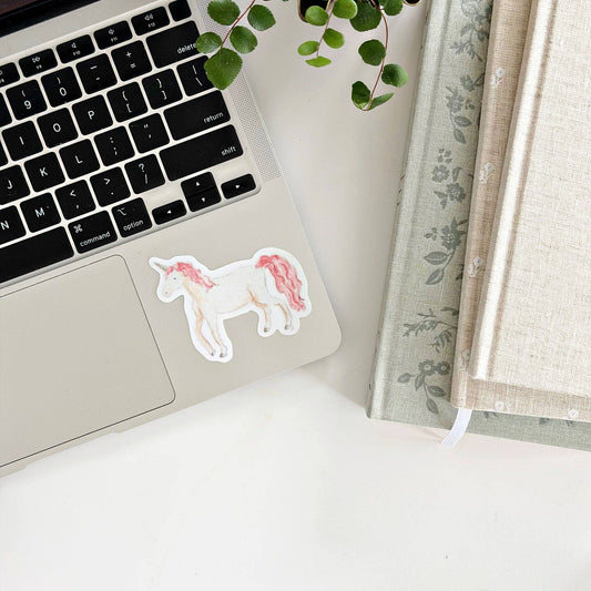 Vinyl Sticker; Unicorn by Emily Lex
