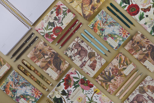 Planner; Owls (Horizontal, Vegan Leather)