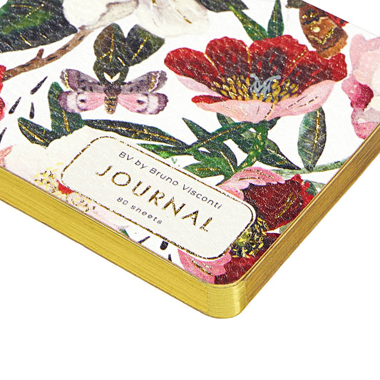 Planner; Peonies (Horizontal, Vegan Leather) - BV by Bruno Visconti