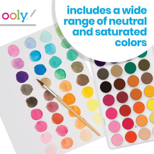 Ooly Watercolor Paint; Lil' Paint Pods (Set of 36)