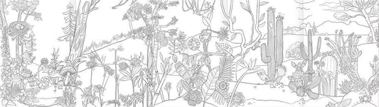 Eeboo Fold-Out Coloring Book; Bugs, Birds & Butterflies