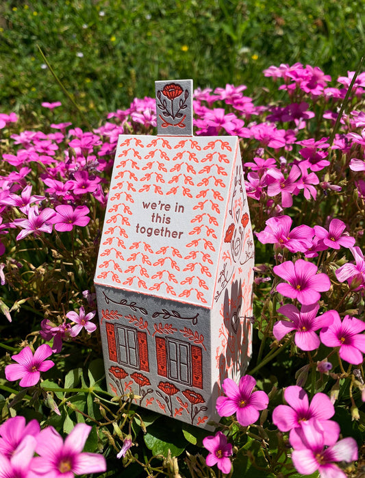 Love/Friendship Card; 3D House: We're In This Together (Pop-Up Card)