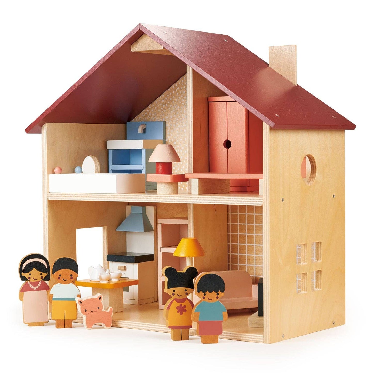 Dollhouse; Poppets (Wooden)