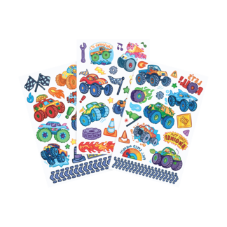 Ooly Tattoo-Palooza Temporary Tattoos - Monster Truck (3 Sheets)