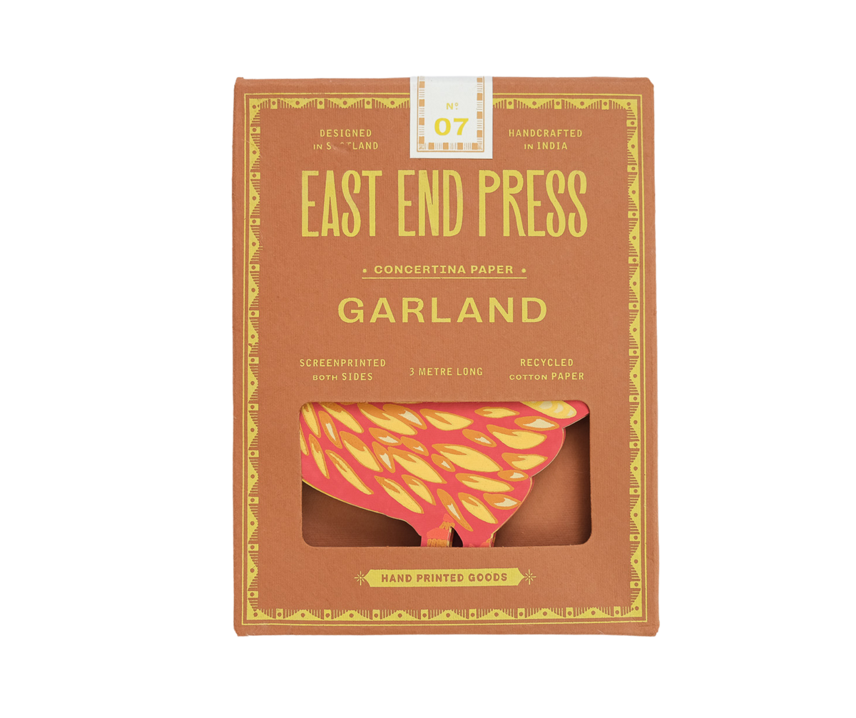 Sewn Garland; Chickens Concertina