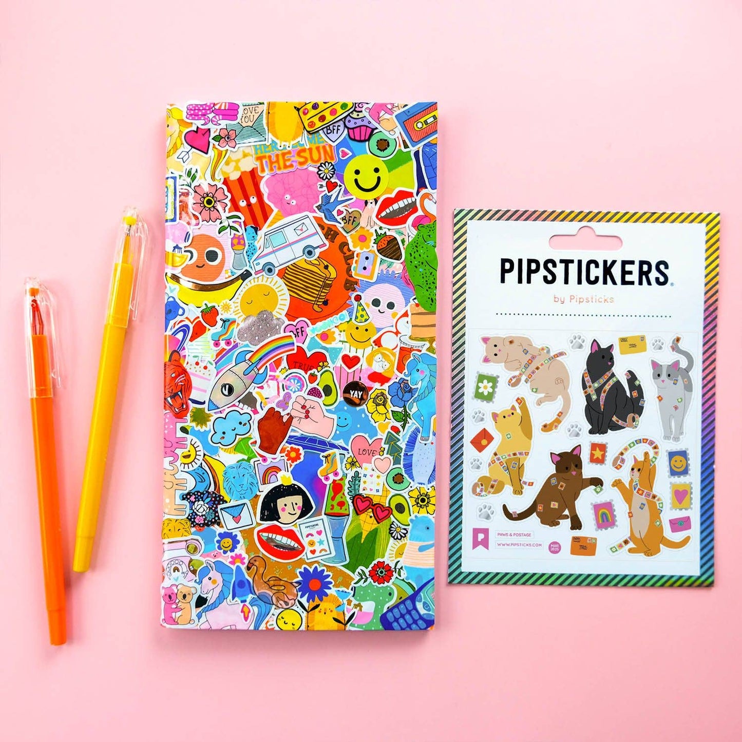 Pipsticks Sticker Sheet; Paws & Postage