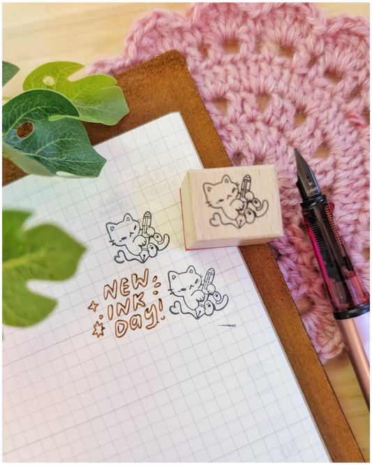 Wood Stamp; New Ink Day | CC's Art Café