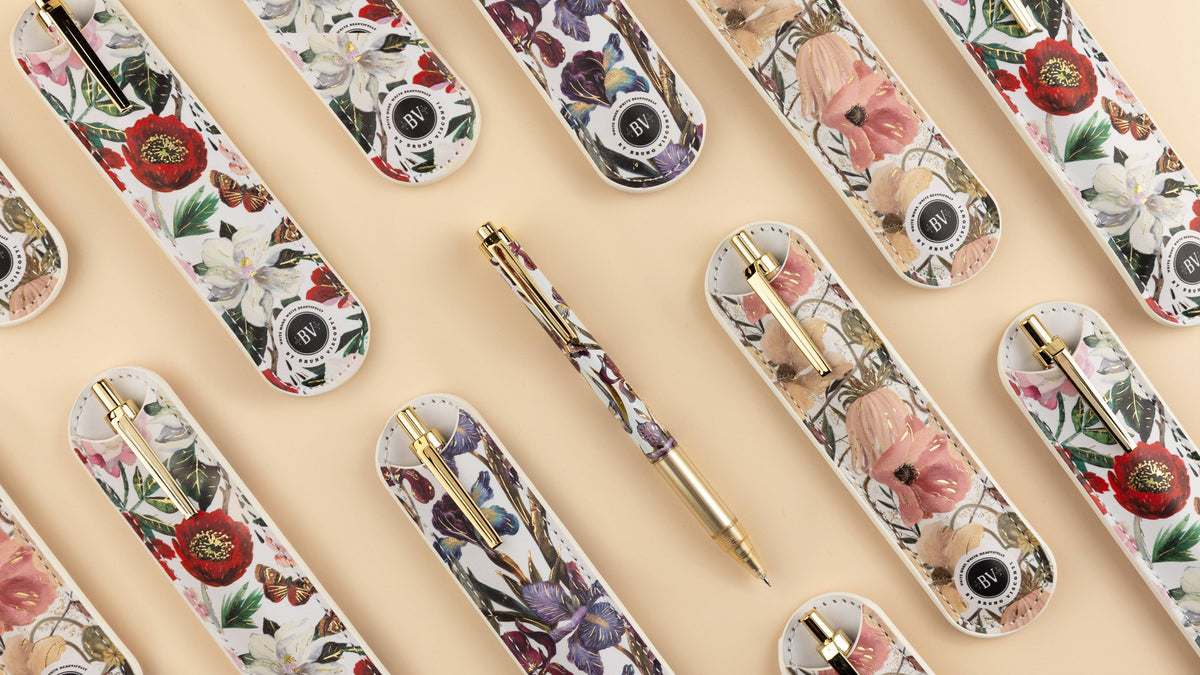 Travel Gel Pen; Bloom (with Sleeve) | BV by Bruno Visconti