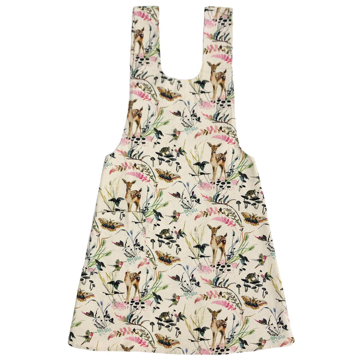 Pinafore Apron; Deep Forest | Betsy St. Clair