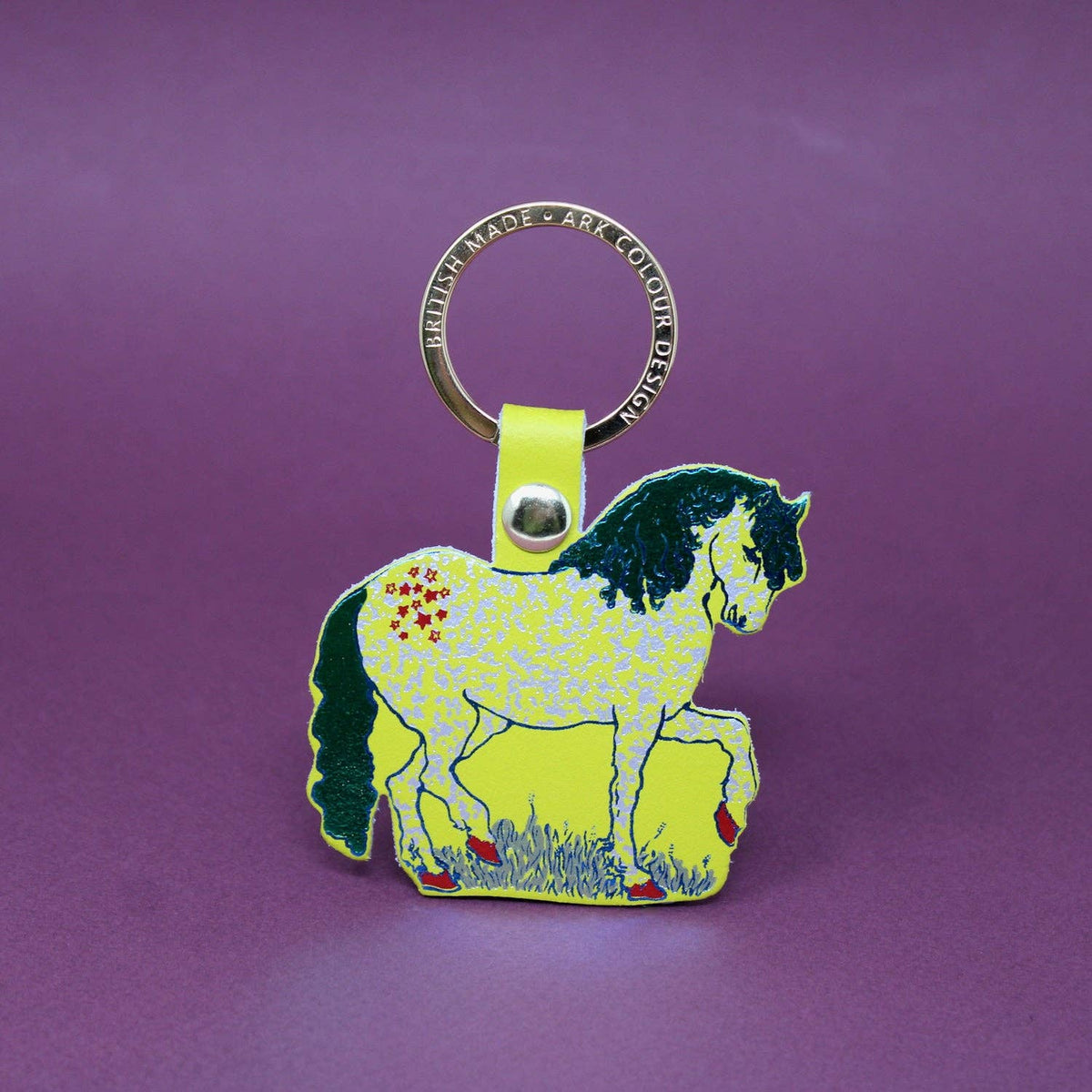 Leather Key Fob; Horse | Ark Colour Design