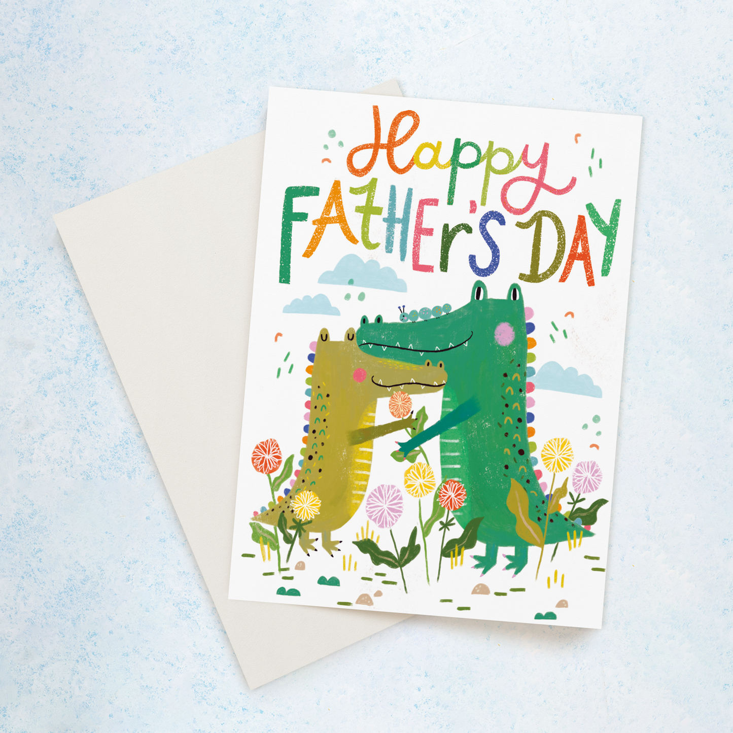 Happy Father's Day Card; Crocodiles