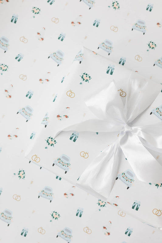 Wedding Pattern Wrapping Paper Roll