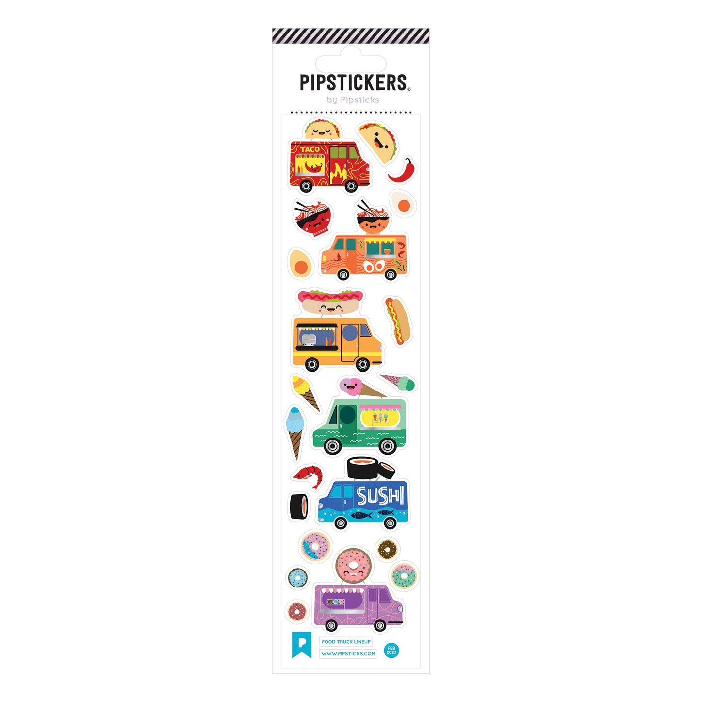 Pipsticks Sticker Sheet; Food Truck Lineup