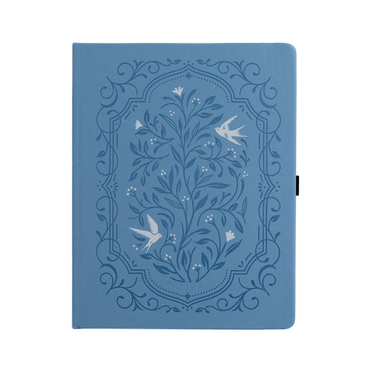 Dot Grid Notebook; Songbird In Blue