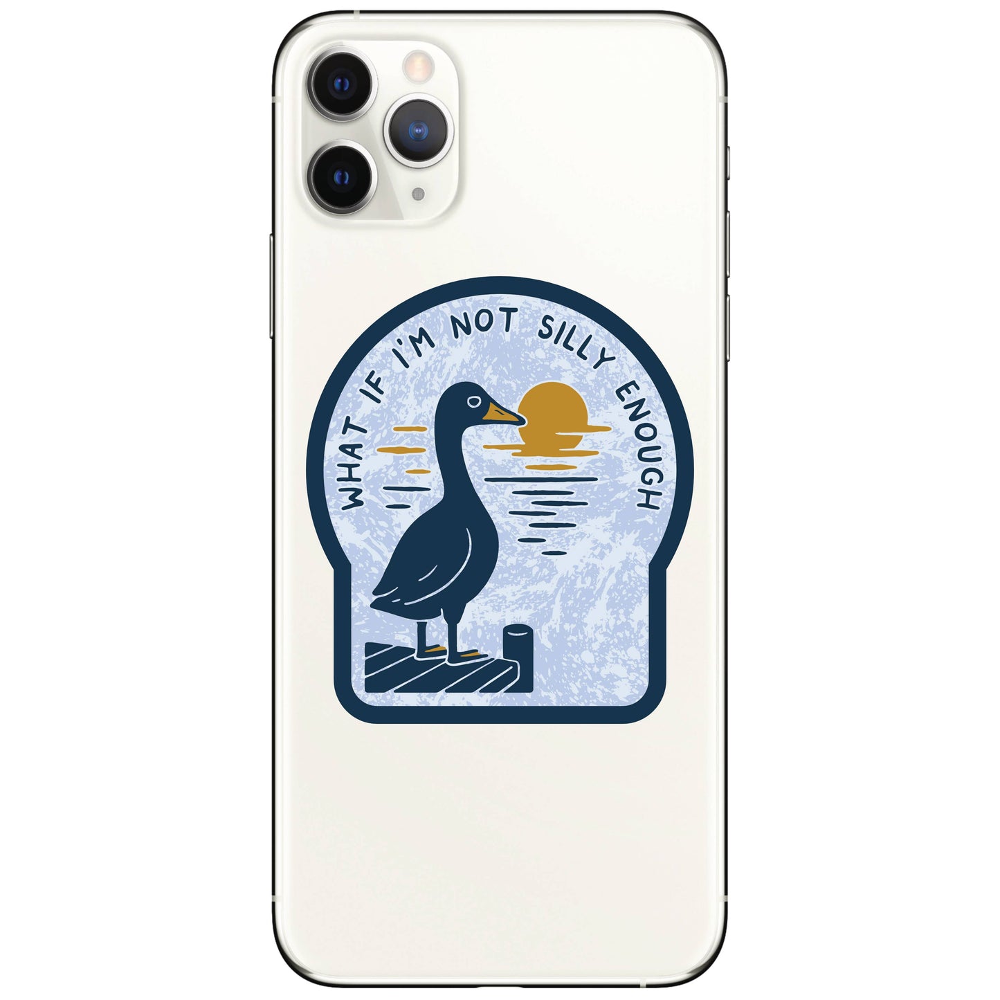 Vinyl Sticker; Silly Goose (Funny Ironic High Quality)