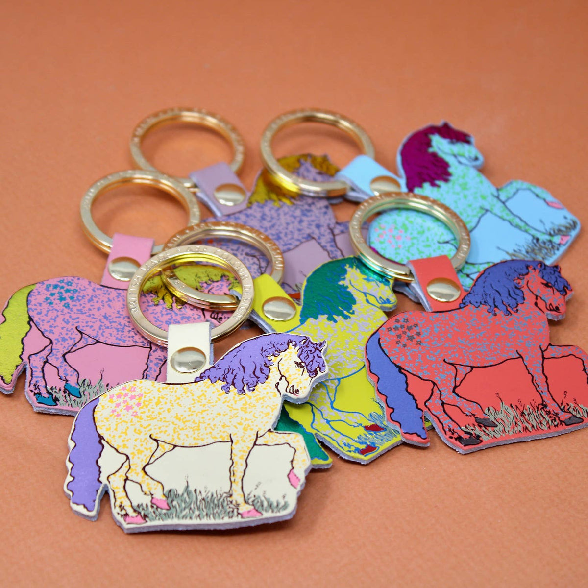 Leather Key Fob; Horse | Ark Colour Design