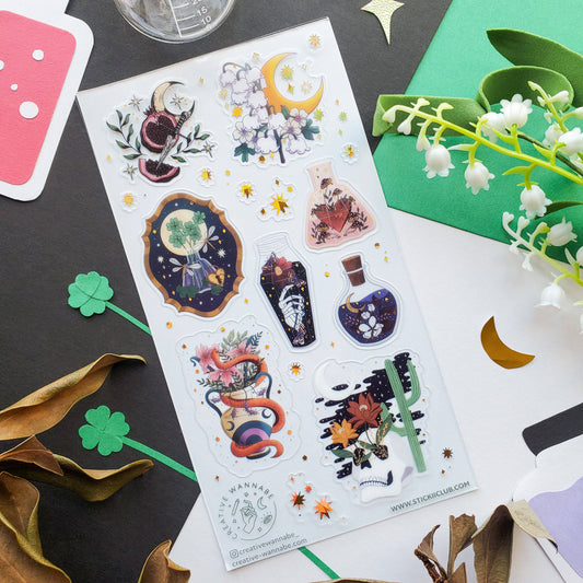 Sticker Sheet; In the Dead of Night