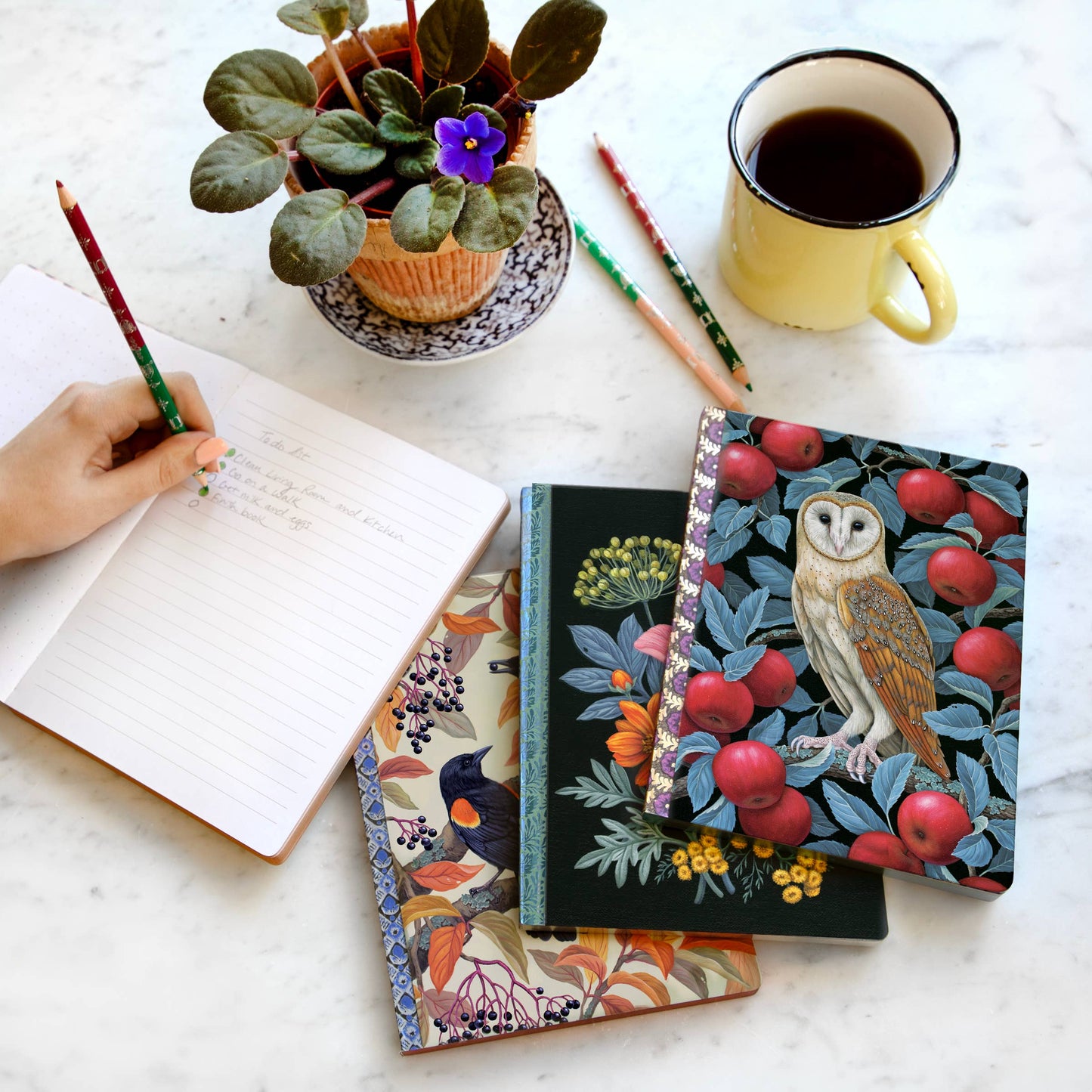 Eeboo Luxe Journal; Autumn Blackbirds