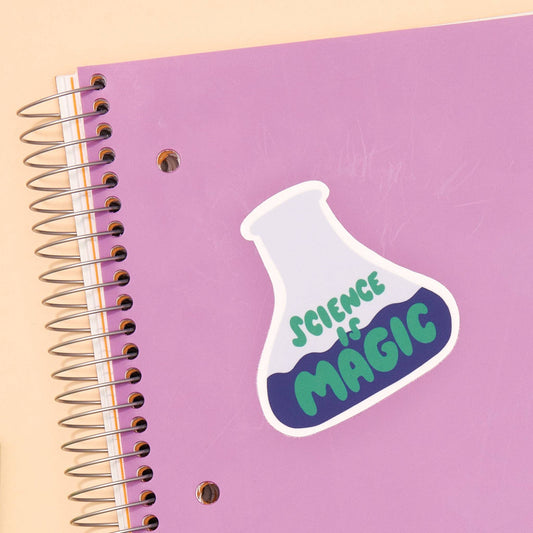Vinyl Sticker; Science is Magic