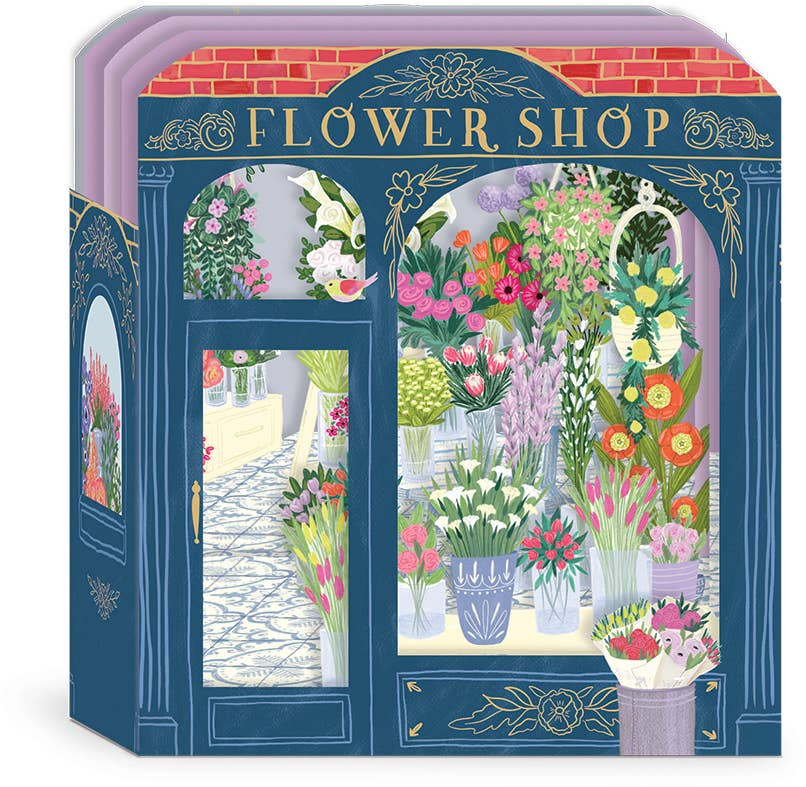 Greeting Card Flower Shop (3D Pop Up)