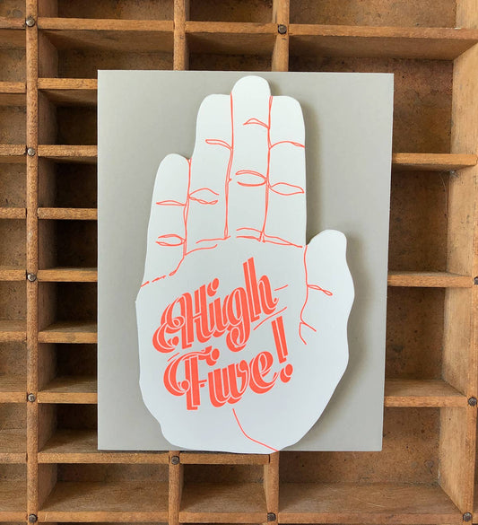 Greeting Card; High Five Hand