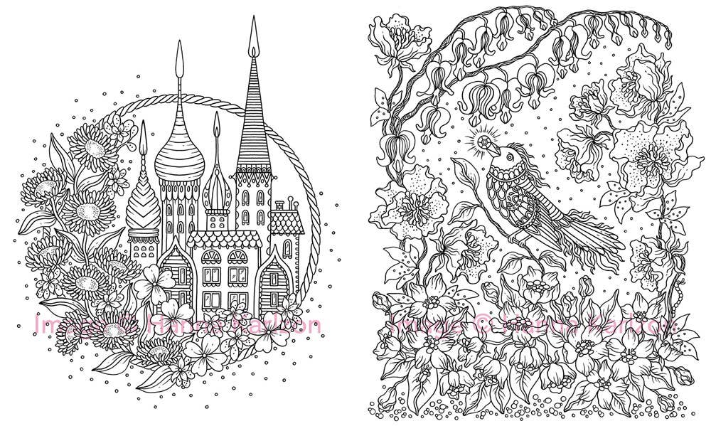 Coloring Book; Magical Dawn