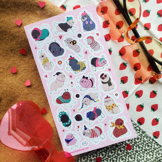 Stickii Sticker Sheet; Doggone Adorable