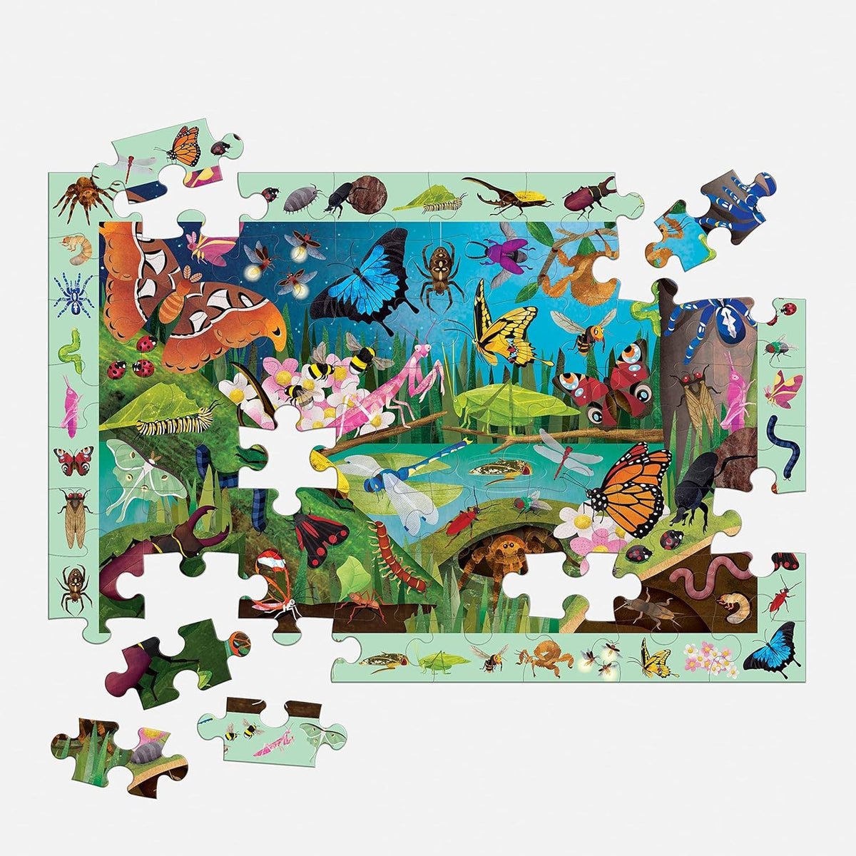 Jigsaw Puzzle; Bugs & Butterflies (64 Pieces)