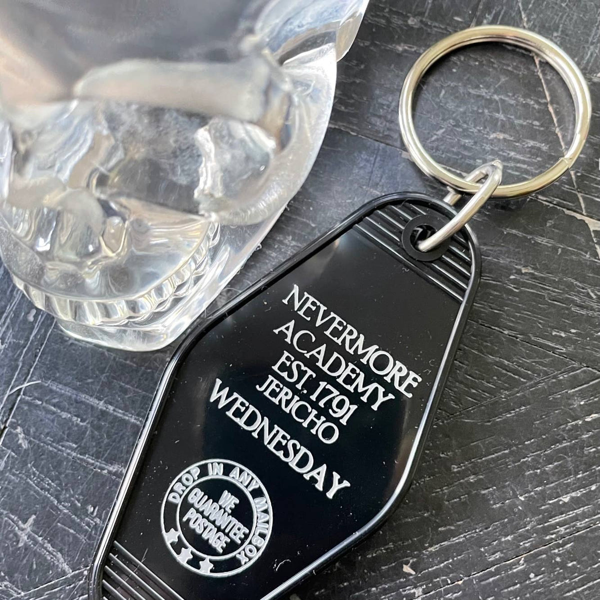 Motel Key Fob; Nevermore Academy | The 3 Sisters Design Co.