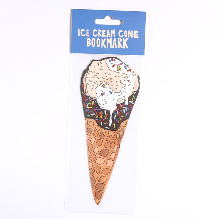 Bookmark; Ice Cream Cone (Die Cut) By Humdrum Paper