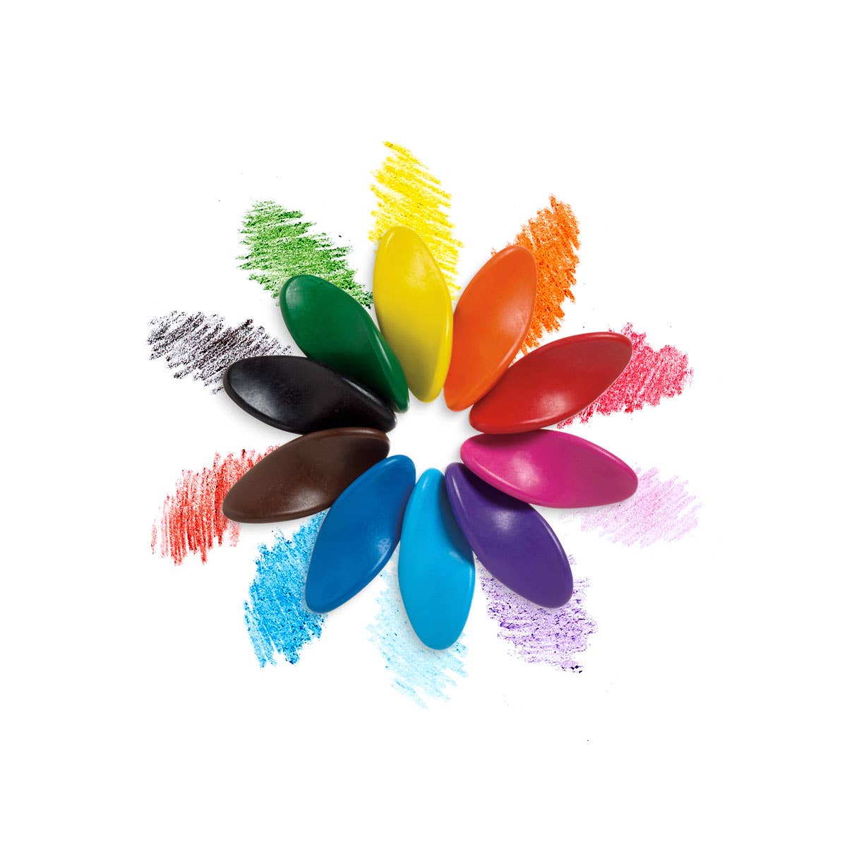 Ooly Left Right: Ergonomic Crayons (Set of 10)