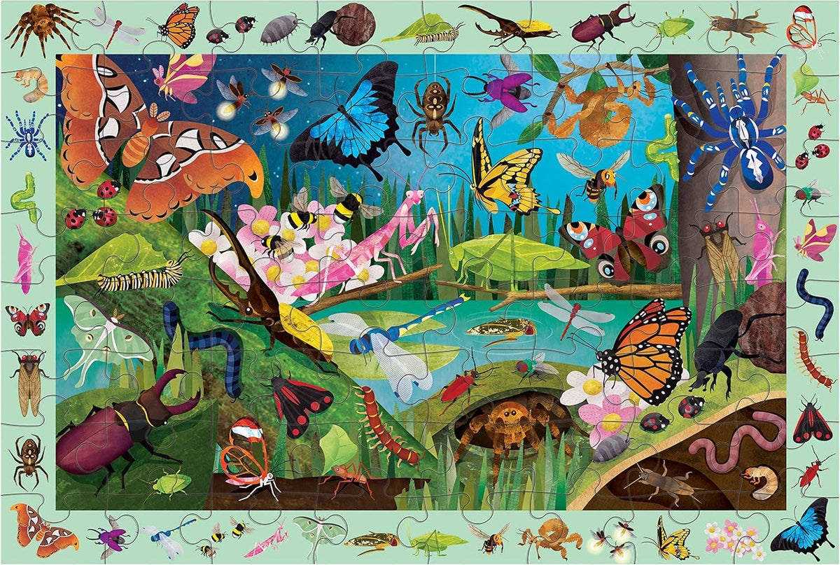 Jigsaw Puzzle; Bugs & Butterflies (64 Pieces)