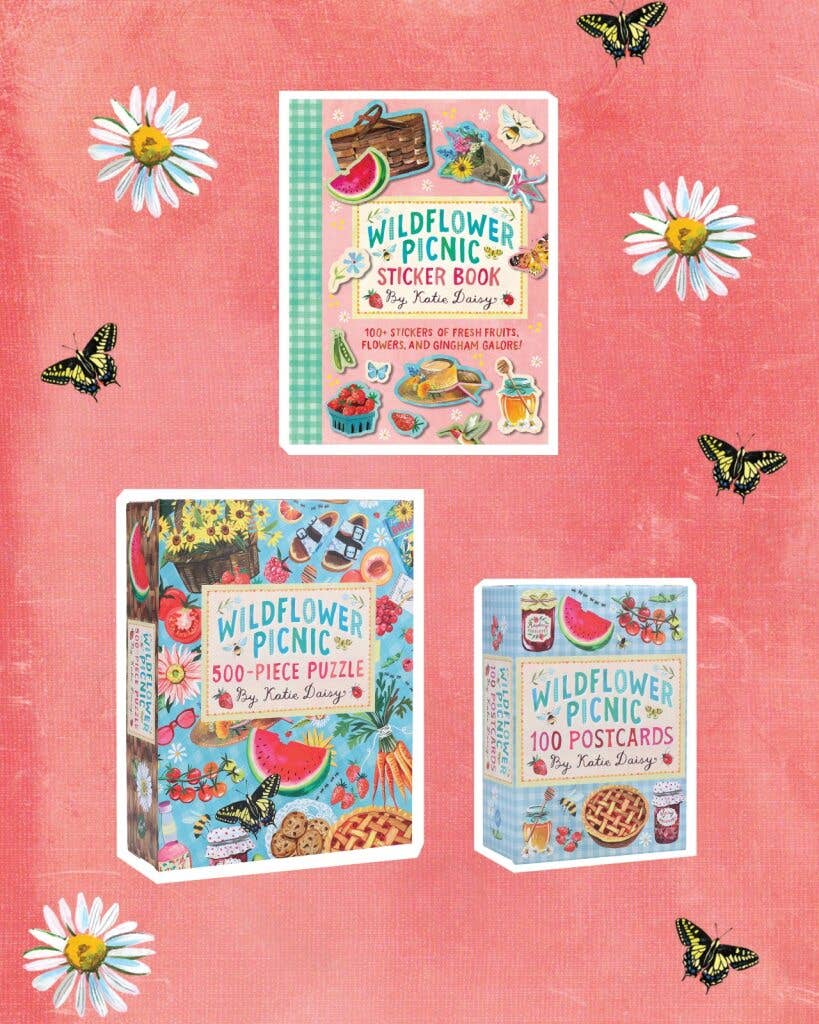 Postcard Set; Wildflower Picnic Postcards (100 Post Cards)