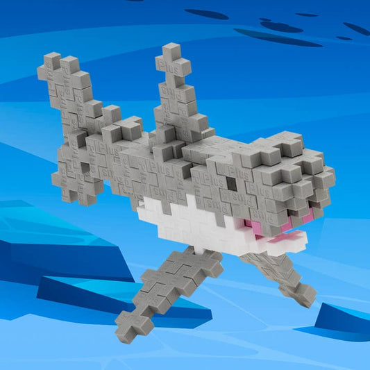 Interlocking Blocks; Shark (With Travel Tube)